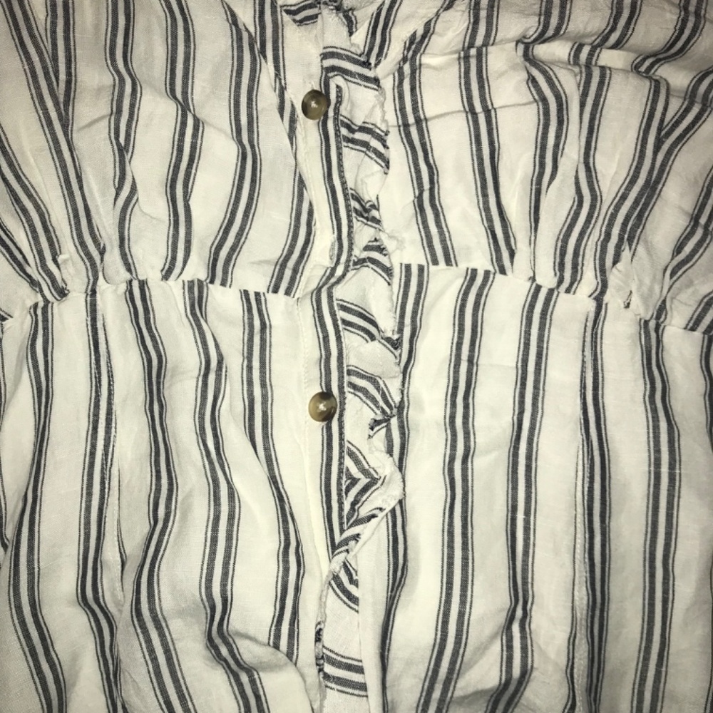 PILCRO RUFFLE-COLLAR BUTTONDOWN DRESS - Picture 12 of 12